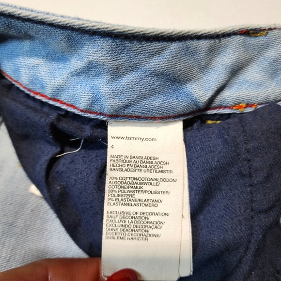 Tommy Hilfiger Skinny Midrise Jeans Size 4 Light Blue - Picture 4 of 4